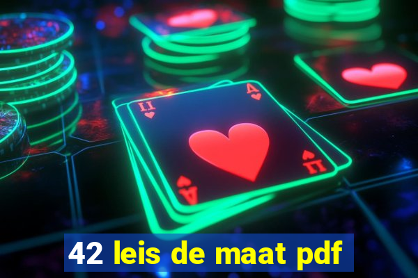 42 leis de maat pdf